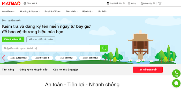 Các nhà đăng ký tên miền giá rẻ tại Việt Nam tốt nhất năm 2021